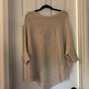 Lou & Grey medium asymmetrical dolman sleeve poncho sweater